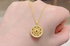 足金项链可以配18k的吊坠吗_足金吊坠可以配k金项链吗