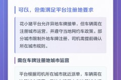 花小猪司机外地牌照能接单吗，花小猪司机可以外地牌照跑吗？