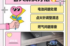 瓦斯炉打不着火怎么办，瓦斯炉头不能正常燃烧是什么原因