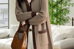 长款针织开衫买大一码好看吗，针织开衫长款好看还是短款