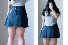 胖人穿A字裙还是百褶裙_胖人穿a字裙显瘦吗图