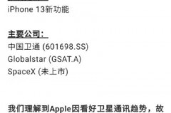iPhone13支持低轨道卫星通讯吗，iphone 13 低轨道卫星
