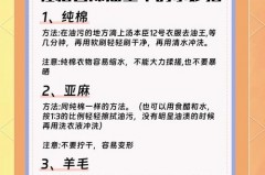 衣服上的松节油印记怎么去除，如何去除松节油的污渍