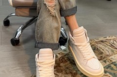 粗腿穿高帮鞋好看吗，粗腿穿高帮鞋好看吗女生