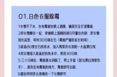 夏季衣服上的汗渍发霉点怎么清洗_夏天衣服汗渍