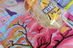 十字绣不小心碰水了怎么办_十字绣沾水修复视频