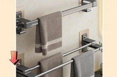 免打孔毛巾架结实吗，免打孔毛巾架结实吗图片？