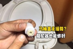 怎样拆马桶盖的阻尼器_马桶盖板阻尼器怎么拆
