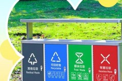 可回收垃圾桶是什么颜色_塑料垃圾桶图片