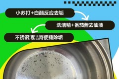 不锈钢锅糊了怎么去除黑渍，不锈钢锅糊了怎么弄干净