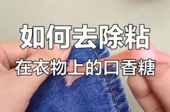 衣服上的口香糖用什么东西能洗掉，衣服上口香糖怎么处理