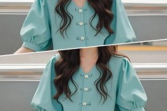 小个子穿法式泡泡袖好看吗，法式泡泡袖配什么下装？