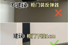 衣柜装反弹器后门板不平怎么办，柜子门反弹器怎么安装