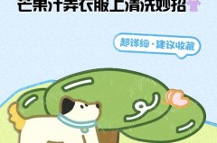 芒果汁弄衣服上怎么洗干的，芒果汁弄衣服上怎么处理